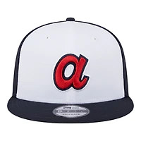 Atlanta Braves Navy 2025 Batting Practice New Era 9FIFTY Snapback Hat