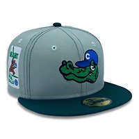 Chicago Cubs Everest Green and Dark Be Alert Patch Gray UV New Era 59FIFTY Fitted Hat