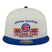 Chicago Cubs Chrome and Royal Blue Spring Training New Era 9FIFTY Split Panel Snapback Hat