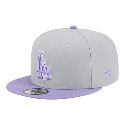 Los Angeles Dodgers Gray and Purple Color Pack New Era 9FIFTY Snapback Hat