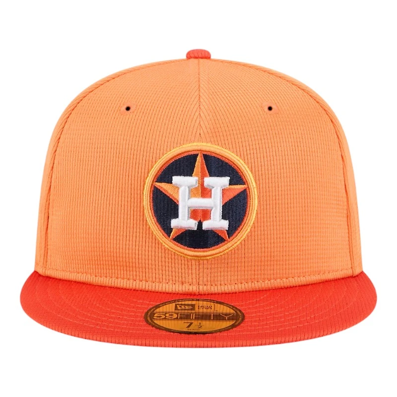 Kids Houston Astros Orange 2025 Spring Training New Era 59FIFTY Fitted Hat