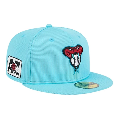 Kids Arizona Diamondbacks Teal 2025 Spring Training New Era 59FIFTY Fitted Hat