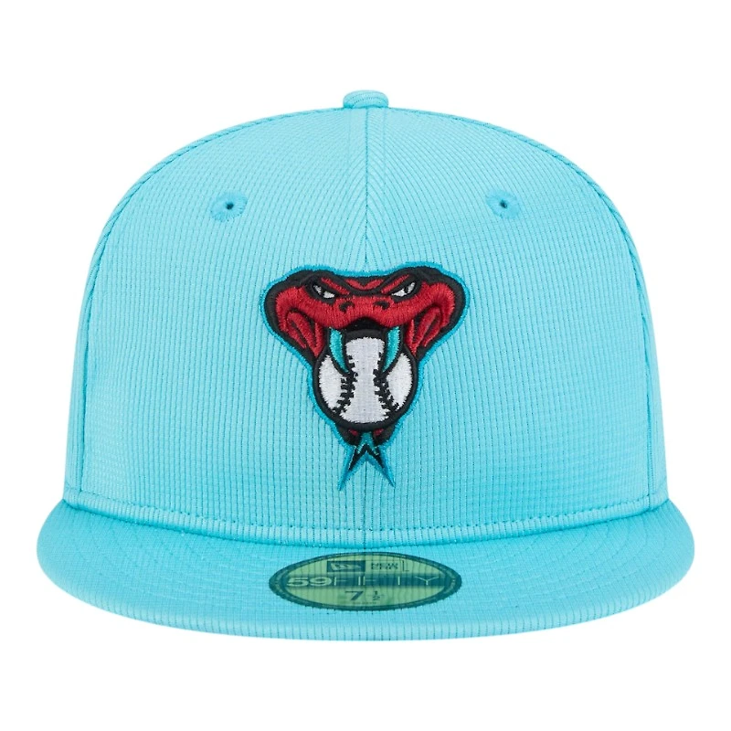 Kids Arizona Diamondbacks Teal 2025 Spring Training New Era 59FIFTY Fitted Hat