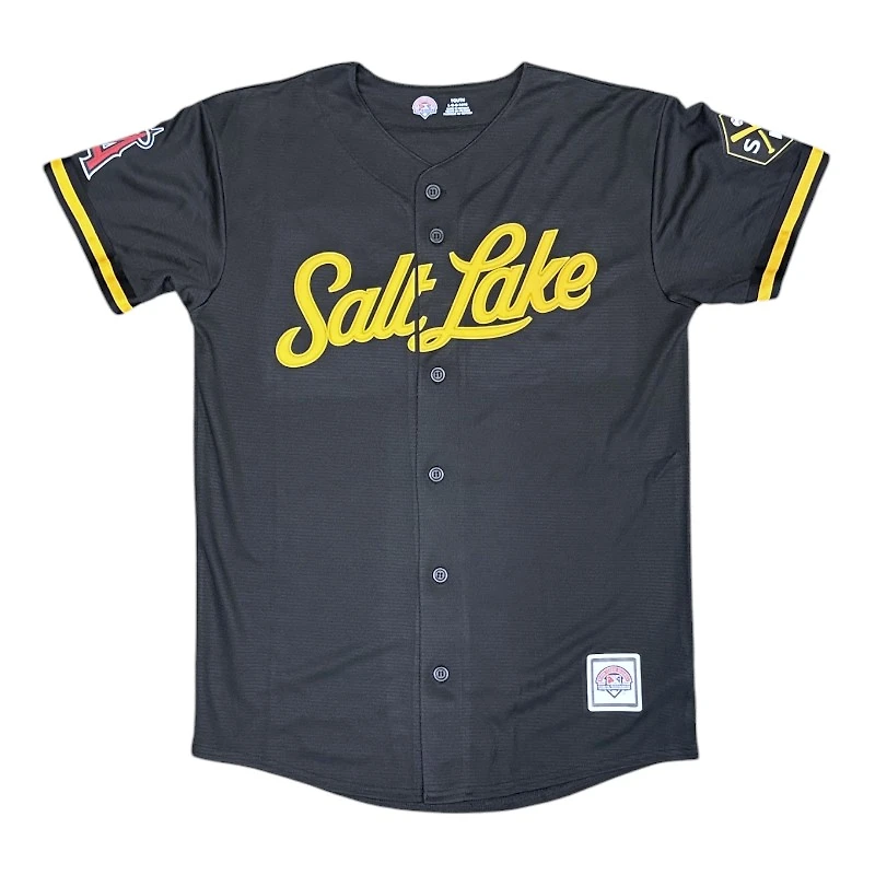 Youth Salt Lake Bees Black MiLB Baseball Jersey