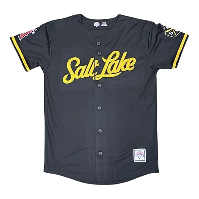 Youth Salt Lake Bees Black MiLB Baseball Jersey