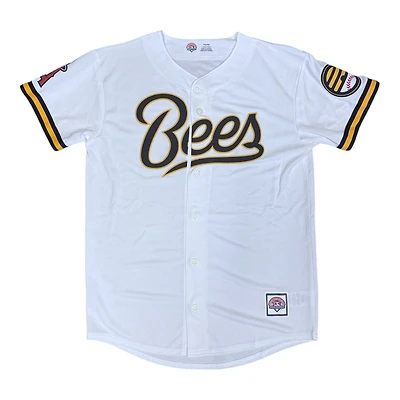 Youth Salt Lake Bees White MiLB Baseball Jersey