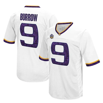LSU Tigers Joe Burrow White Original Retro Brand NCAA College Jersey