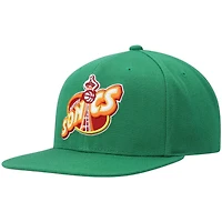 Seattle Supersonics Greem 40th Anni Patch Mitchell & Ness NBA Snapback Hat