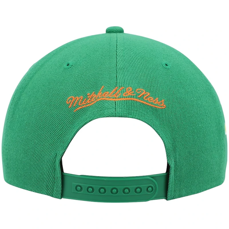 Charlotte Hornets Greem 5th Anni Patch Mitchell & Ness NBA Snapback Hat