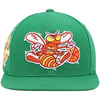 Charlotte Hornets Greem 5th Anni Patch Mitchell & Ness NBA Snapback Hat