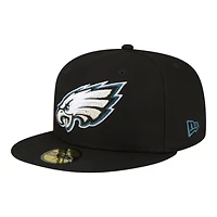 Philadelphia Eagles Black Super Bowl LIX Champions New Era 59FIFTY Fitted Hat