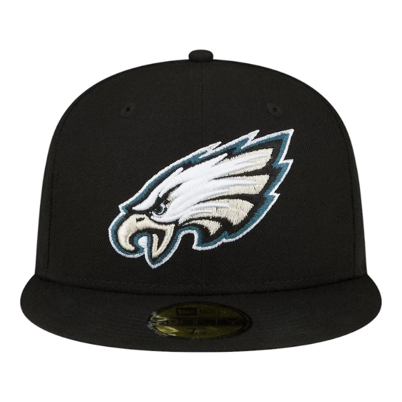 Philadelphia Eagles Black Super Bowl LIX Champions New Era 59FIFTY Fitted Hat