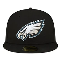 Philadelphia Eagles Black Super Bowl LIX Champions New Era 59FIFTY Fitted Hat