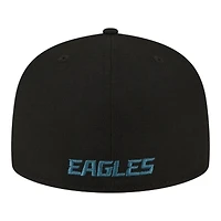 Philadelphia Eagles Black Super Bowl LIX Champions New Era 59FIFTY Fitted Hat