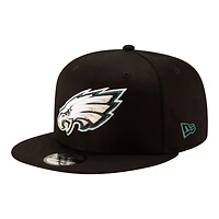 Philadelphia Eagles Black Super Bowl LIX Champions Patch New Era 9FIFTY Snapback Hat