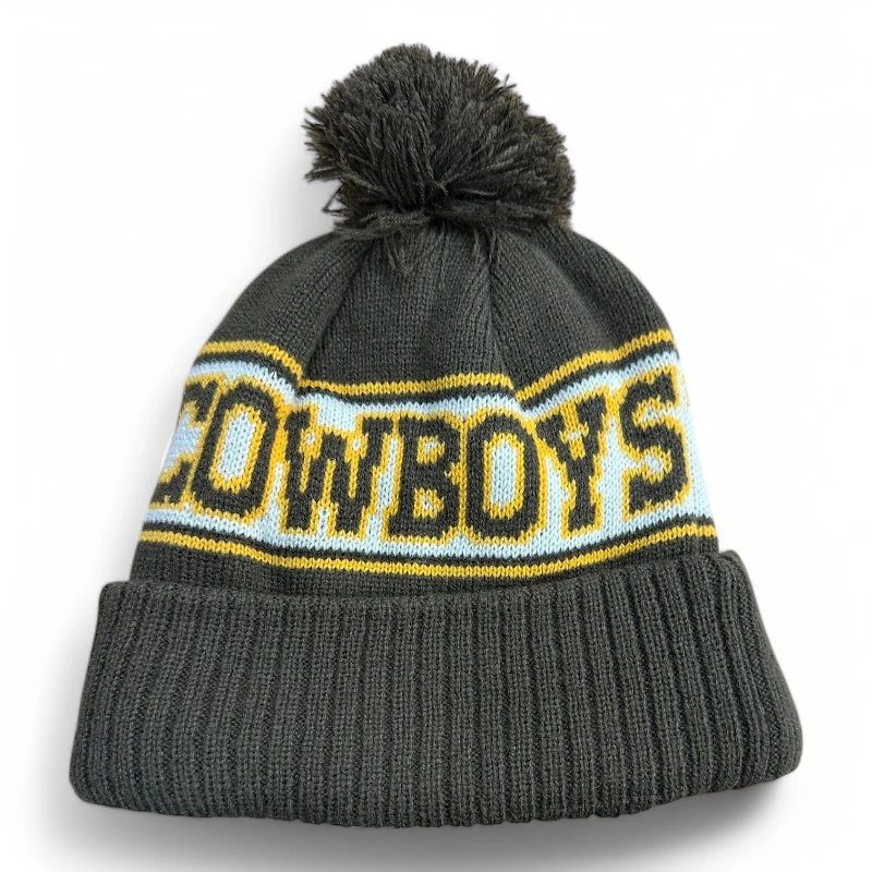 Wyoming Cowboys Brown and Yellow Knit Beanie Hat
