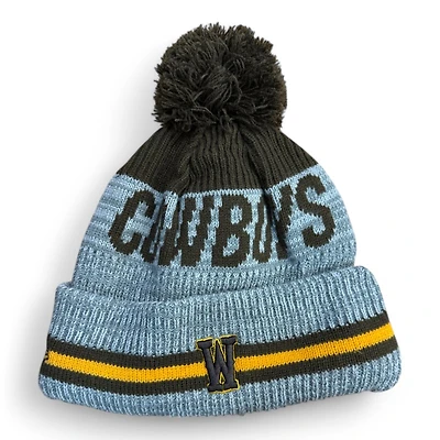 Wyoming Cowboys Blue and Brown Knit Beanie Hat