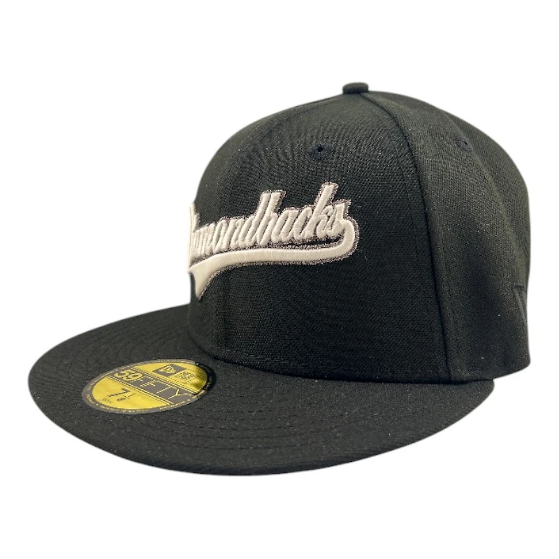 Arizona Diamondbacks Black Script 25th Anni Patch Pink UV New Era 59FIFTY Fitted Hat