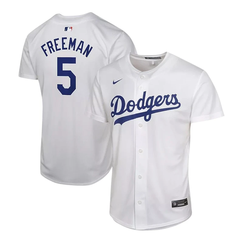 Youth Los Angeles Dodgers Freddie Freeman White Home Jersey