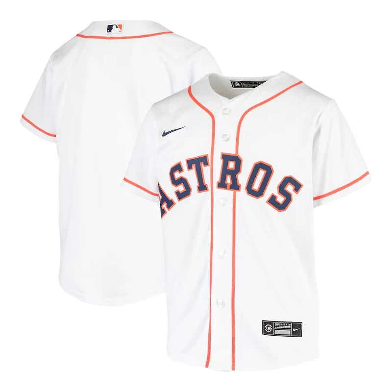 Youth Houston Astros Blank Team Nike White Home Jersey