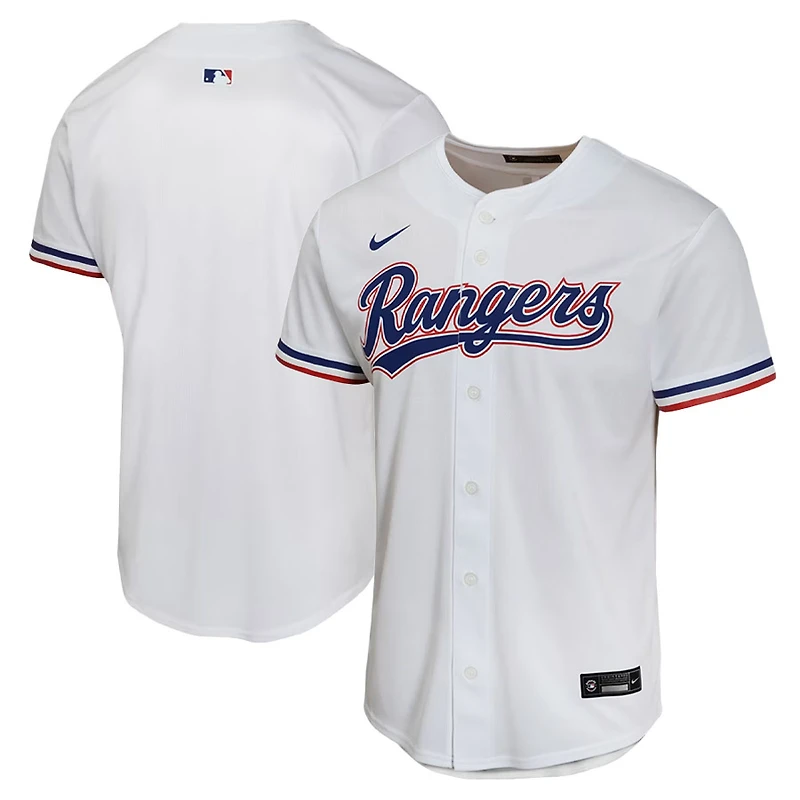 Youth Texas Rangers Blank Team Nike White Home Jersey