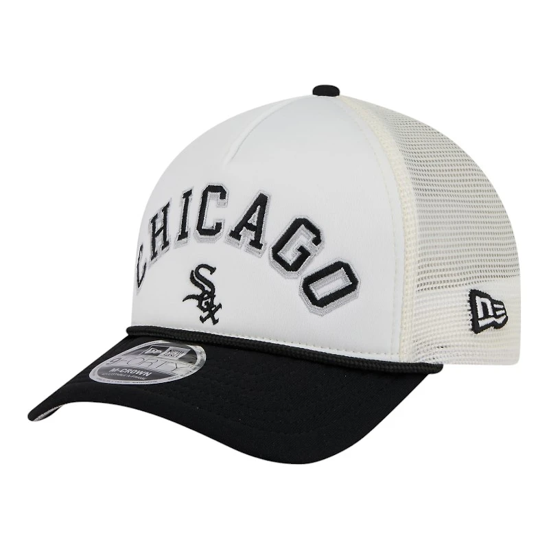 Chicago White Sox White and Black with Rope New Era 9FORTY M-Crown Adjustable Hat