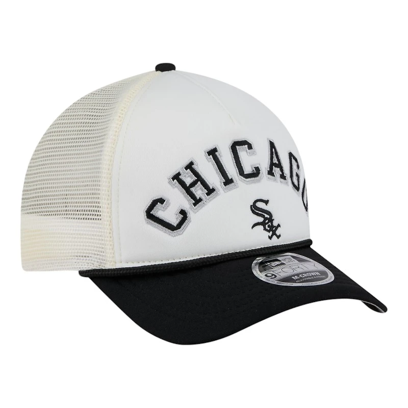 Chicago White Sox White and Black with Rope New Era 9FORTY M-Crown Adjustable Hat