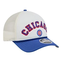Chicago Cubs White and Blue with Rope New Era 9FORTY M-Crown Adjustable Hat