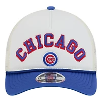 Chicago Cubs White and Blue with Rope New Era 9FORTY M-Crown Adjustable Hat