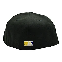 Los Angeles Dodgers Black and Graphite 40th Anniversary at Dodger Stadium Patch Grey UV New Era 59FIFTY Fitted Hat