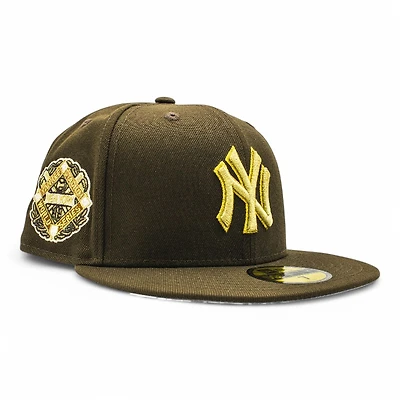 New York Yankees Brown 1939 World Series Patch Grey UV Era 59Fifty Fitted Hat