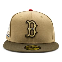 Boston Red Sox Khaki and Brown 1999 All Star Game Patch Grey UV New Era 59Fifty Fitted Hat