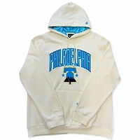 Philadelphia Phillies Cream City Connect Pro Image Exclusive Blue Satin Hood New Era Hoodie Mens