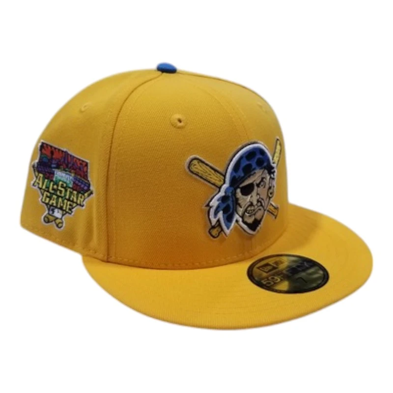 Pittsburgh Pirates Yellow Gold 2006 ASG Patch Blue UV New Era 59FIFTY Fitted Hat