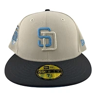 San Diego Padres Stone and Graphite 1992 ASG Patch Icy Blue UV New Era 59FIFTY Fitted Hat