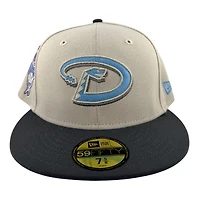 Arizona Diamondbacks Stone and Graphite 1998 Inaugural Season Patch Icy Blue UV New Era 59FIFTY Fitted Hat