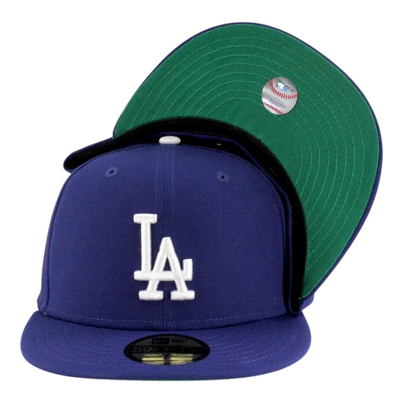 Los Angeles Dodgers Royal Blue "84 Olympic Pack" Green UV New Era 59FIFTY Fitted Hat