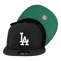 Los Angeles Dodgers Black "84 Olympic Pack" Green UV New Era 59FIFTY Fitted Hat