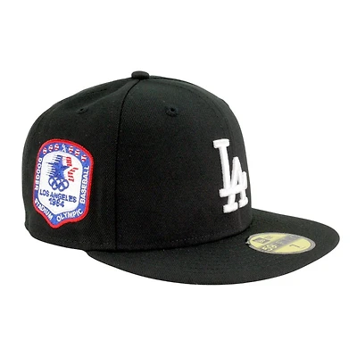 Los Angeles Dodgers Black "84 Olympic Pack" Green UV New Era 59FIFTY Fitted Hat