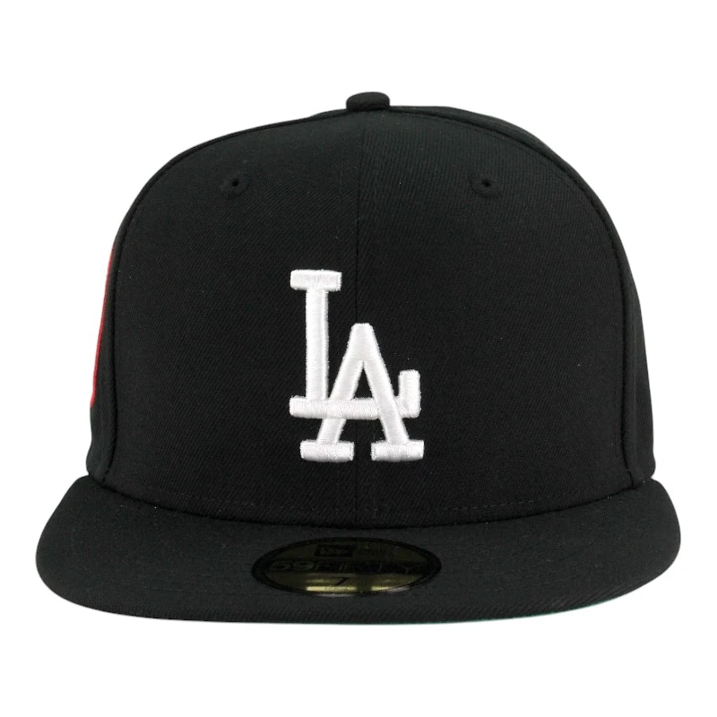 Los Angeles Dodgers Black "84 Olympic Pack" Green UV New Era 59FIFTY Fitted Hat