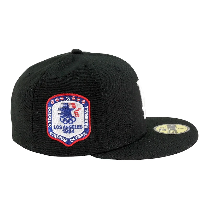 Los Angeles Dodgers Black "84 Olympic Pack" Green UV New Era 59FIFTY Fitted Hat