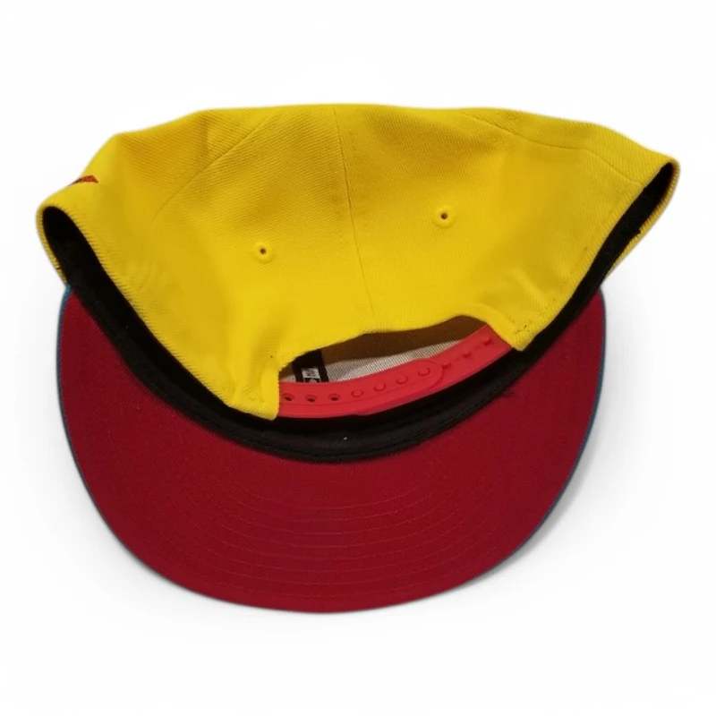 Chicago Cubs Yellow and Blue with Metallic Red Wrigley Field Patch Red UV New Era 9FIFTY Snapback