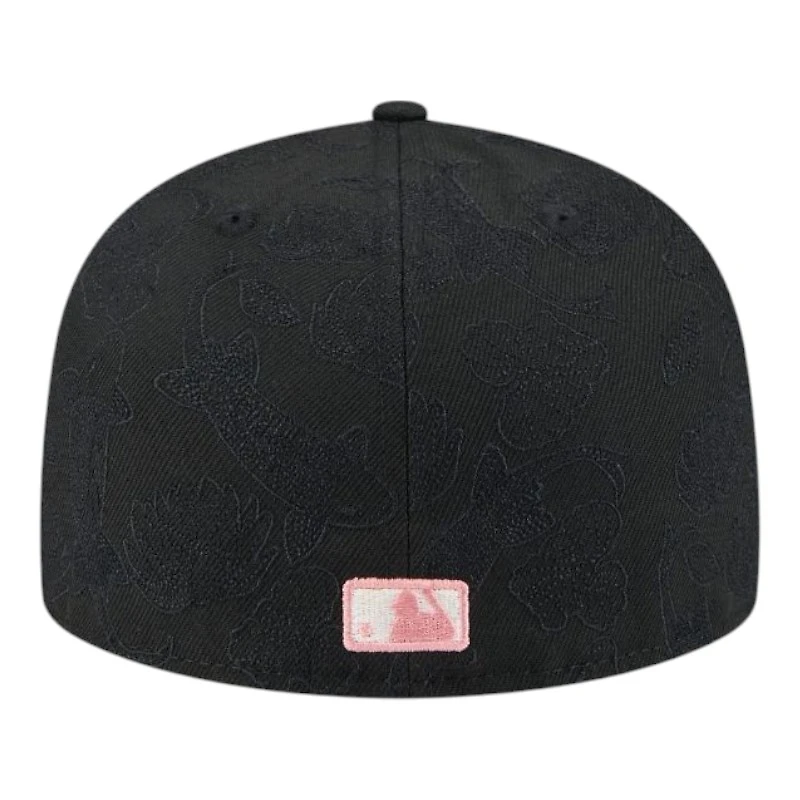 Los Angeles Dodgers Black and Pink Tonal Koi New Era 59FIFTY Fitted Hat