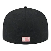 Los Angeles Dodgers Black and Pink Tonal Koi New Era 59FIFTY Fitted Hat