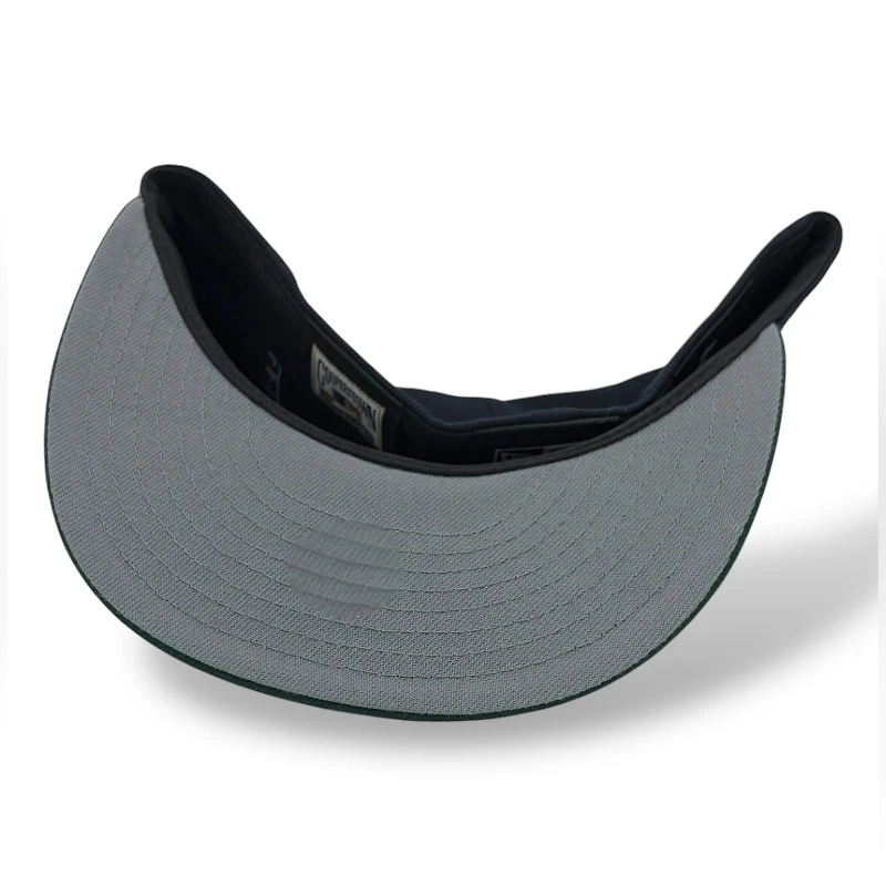 Atlanta Braves Navy and Dark Green 1995 WS Patch Gray UV New Era 59FIFTY Fitted Hat