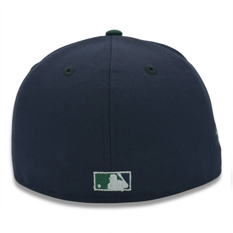 Atlanta Braves Navy and Dark Green 1995 WS Patch Gray UV New Era 59FIFTY Fitted Hat