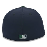 Atlanta Braves Navy and Dark Green 1995 WS Patch Gray UV New Era 59FIFTY Fitted Hat