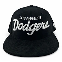Los Angeles Dodgers Black Corduroy West Coast Classic Green UV New Era 59FIFTY Fitted Hat