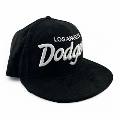 Los Angeles Dodgers Black Corduroy West Coast Classic Green UV New Era 59FIFTY Fitted Hat