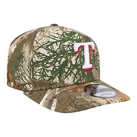 Texas Rangers Realtree Camo Grey UV New Era 9FIFTY A-Frame Snapback Hat